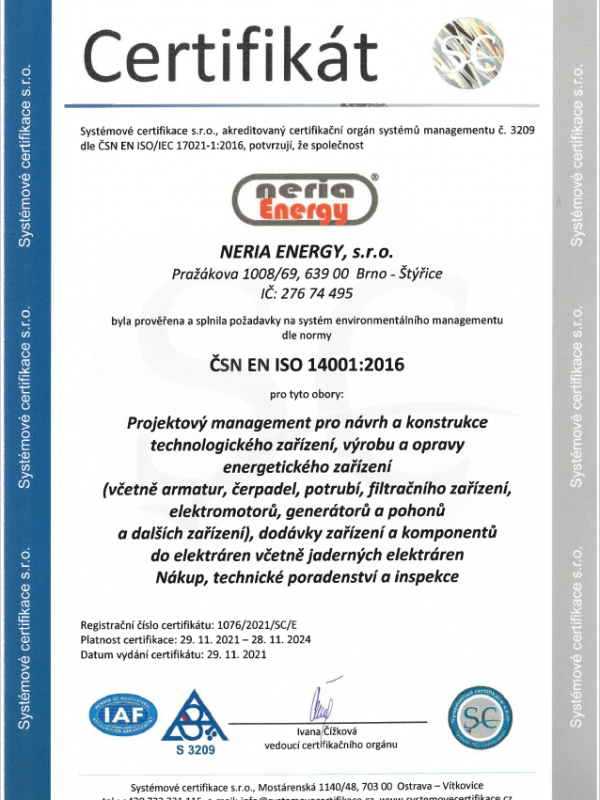 ČSN EN ISO 14001:2016