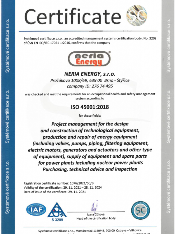 ČSN EN ISO 45001:2018